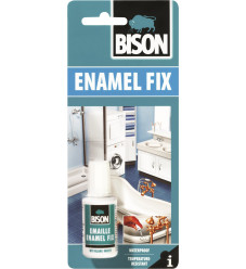 Bison Επισκευής Enamel Fix Υγρό Κόλλας/Σμάλτο Επιδιόρθωσης Υψηλής Θερμοκρασίας Λευκή 20ml