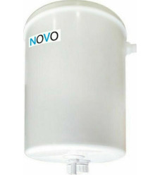 Viospiral Novo Επίτοιχο Πλαστικό Καζανάκι Στρογγυλό Υψηλής Πίεσης Λευκό