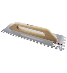 Benman Σπάτουλα Πλακιδίων Οδοντωτή με Inox Λάμα 480x130mm και Ξύλινη Λαβή Δόντι 06X06