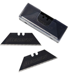 Benman Λεπίδες Φαλτσέτας Μαύρες 60X19X0.6mm 10τμχ