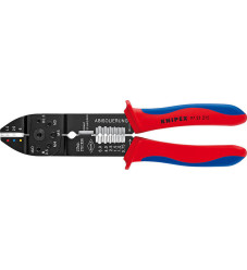 Knipex Πρέσα Ακροδεκτών Διατομής 0.5-6mm² με Απογυμνωτή (Μήκος 230mm)