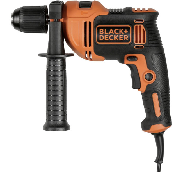 Black & Decker BEH710-QS Κρουστικό Δράπανο 710W με 2x Τρυπάνια 6mm & 2x Τρυπάνια 8mm