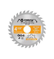 Διαμαντόδισκος για ξύλο με 30 δόντια 115mm