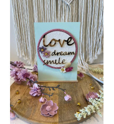 ΕΠΙΚΑΘΗΜΕΝΟ ΜΕΝΤΑ LOVE DREAM SMILE 14x20cm