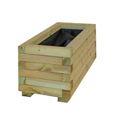 Showood Ζαρντινιέρα σε χρώμα Καφέ 70x30x28cm