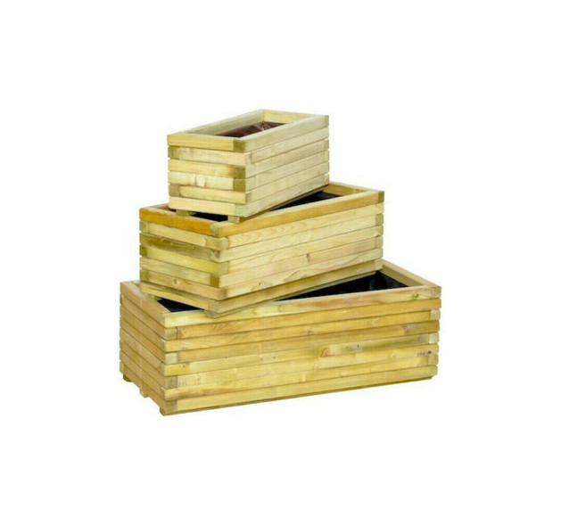 Showood Ζαρντινιέρα σε χρώμα Καφέ 70x30x28cm