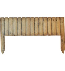 Ξύλινη Μπορντούρα Κήπου σε Μπεζ Χρώμα 20cm x 1.05m