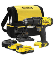 Stanley SFMCD711DSA-QW Κρουστικό Δραπανοκατσάβιδο Μπαταρίας 18V 2x2Ah