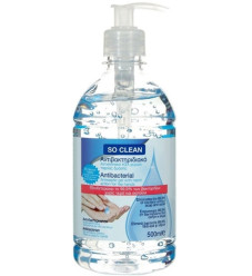 SO CLEAN ΑΝΤΙΒΑΚΤΗΡΙΔΙΑΚΟ ΑΝΤΙΣΗΠΤΙΚΟ GEL 500ML