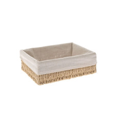 Καλάθι Ψωμιού Υφασμάτινο σε Μπεζ Χρώμα 28x20x10cm