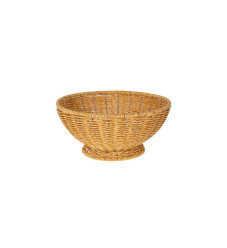 Διακοσμητικό Μπωλ Rattan Μπεζ 24.5x24.5x12cm