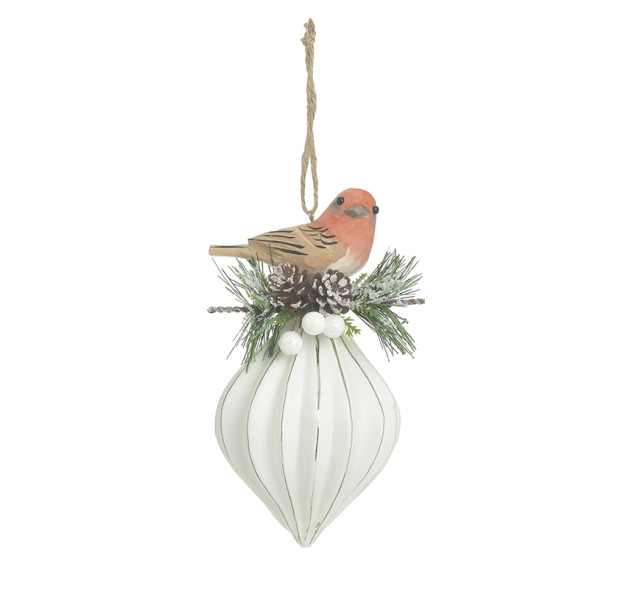 INART S/3 ΜΠΑΛΑ ΜΕ ΠΟΥΛΑΚΙ XMAS ΓΥΑΛΙΝΗ/PL ΛΕΥΚΗ Φ7Χ16 - 7cm x 16cm x 7cm